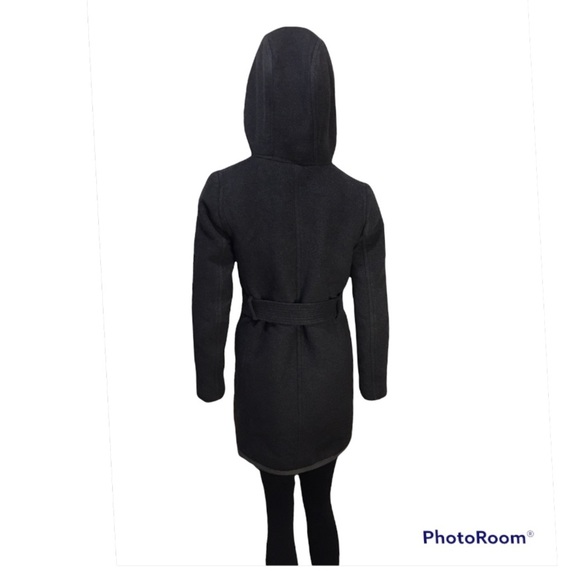 WILFRED Dark Gray  Wool Cashmere Waist Tie Coat Size XS - Picture 8 of 15